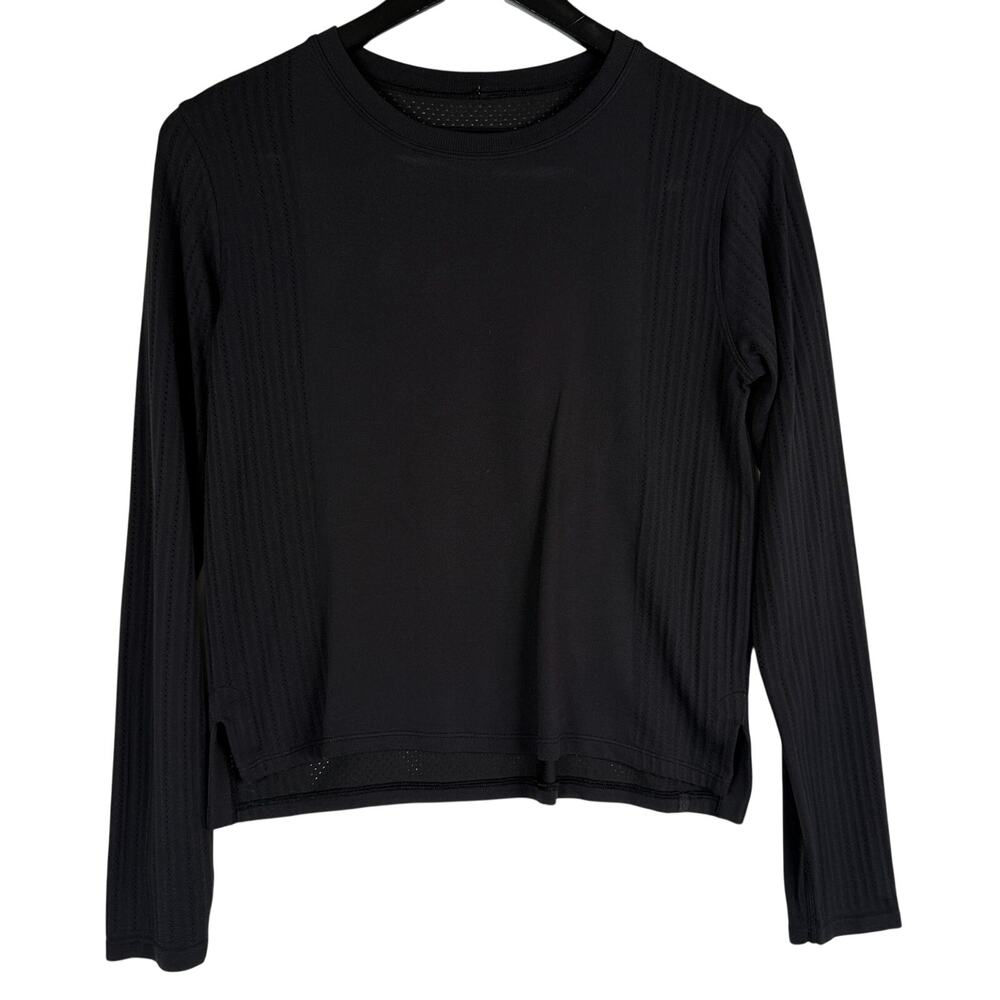 Lululemon Black Long Sleeve Shirt Womens - 8